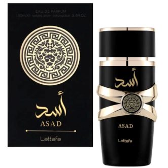 Lattafa Asad Black, Barbatesc, Apa de parfum, 100 ml